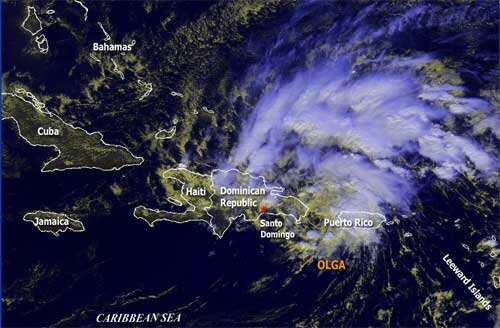 Subtropical Storm Olga
