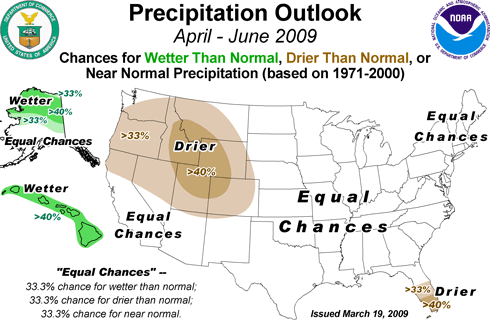 Spring 2009 precipitation outlook