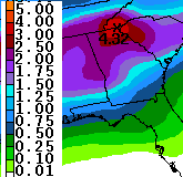 Preciptation Prediction through Thursday